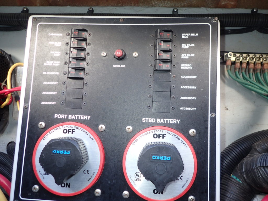 Sub panel near batteries