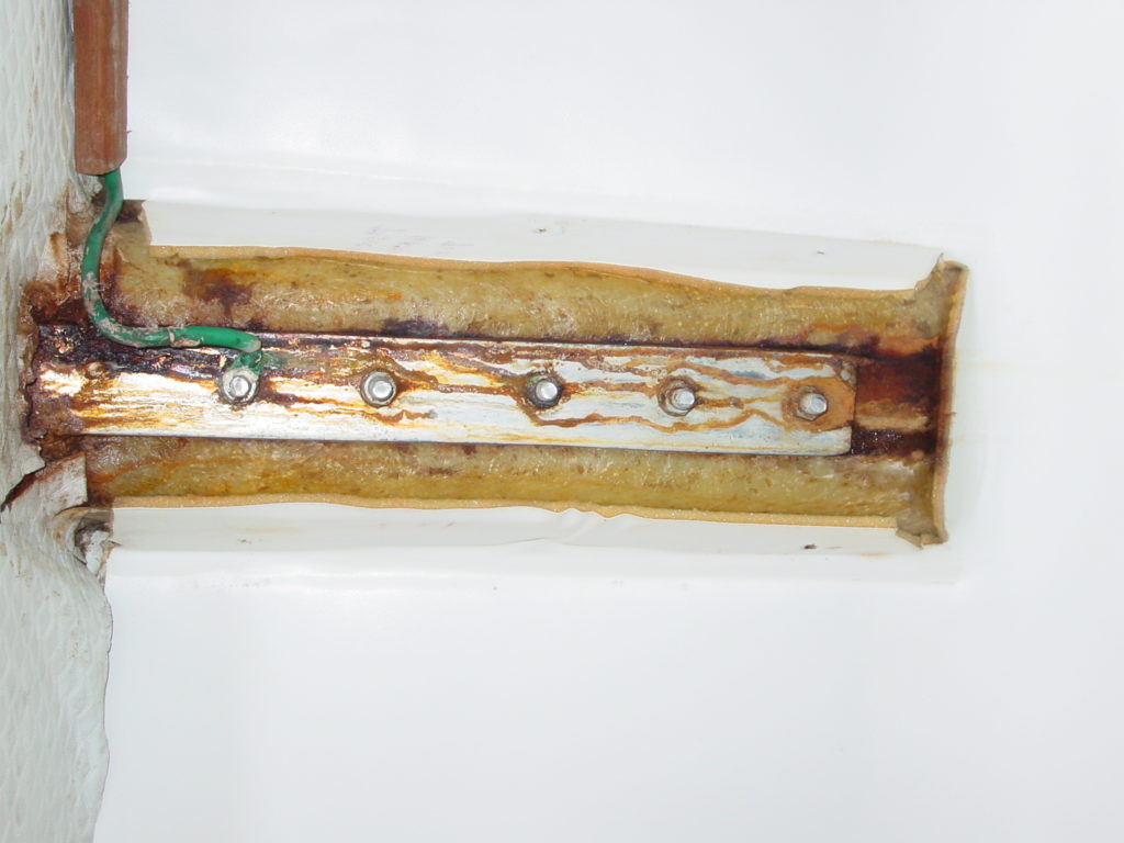 Rust on a chainplate